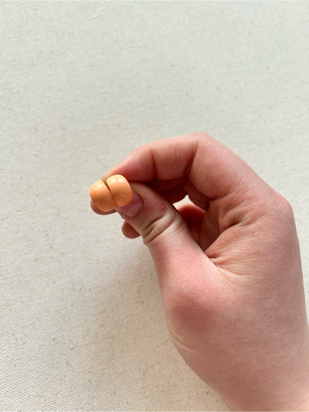 Peach Resin Knot Stud Earrings